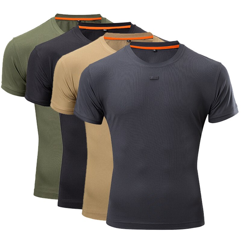 남성 전술 티셔츠 2 Pcs 육군 군사 반팔 쿨 오넥 퀵 드라이 체육관 티셔츠, 남성 캐주얼 Camiseta Hombre XXXXL